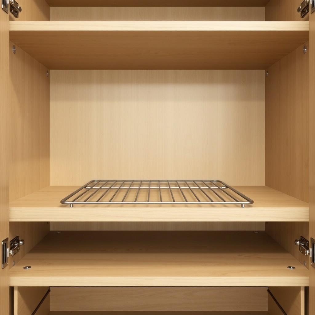 A close-up photorealistic photo showing the interior of an İstikbal Start cabinet with hig